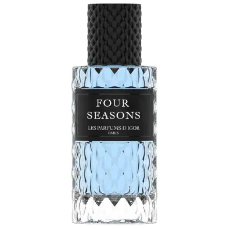 flacon en verre extrait de parfum four seasons les parfums d'igor bouteille 50 ml