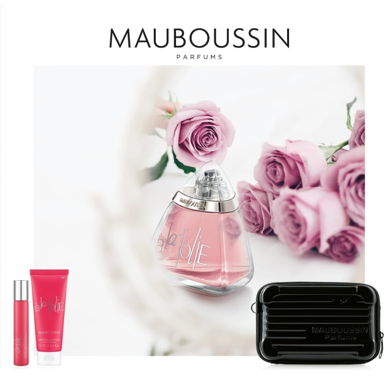 coffret bouteille de parfum mauboussin a la folie