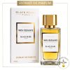 flacon de parfum 50 ml bouteille en verre nota elegante black pearl