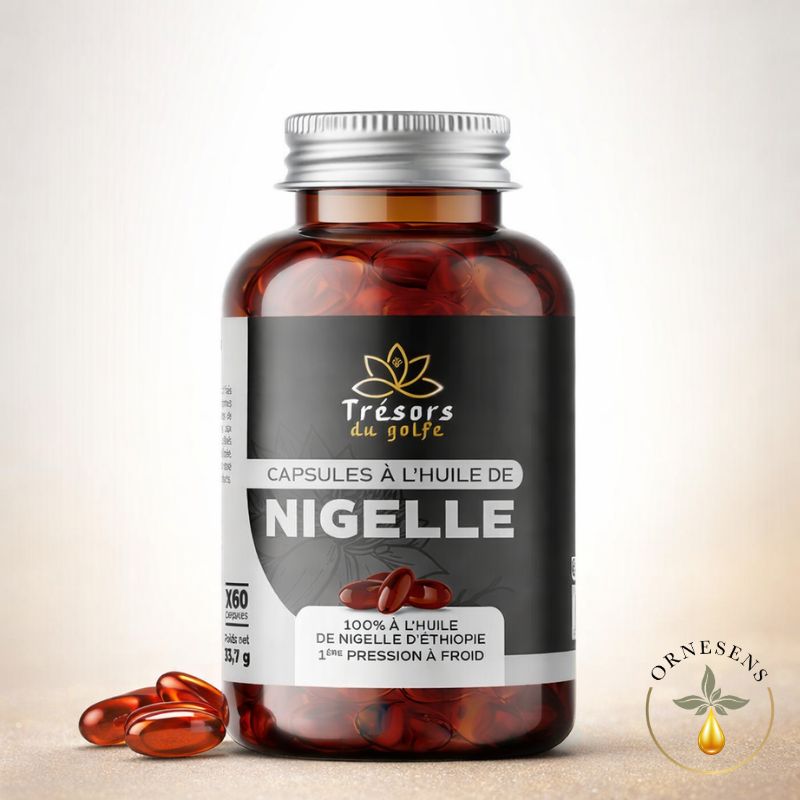 capsules huile nigelle pilulier 60 en verre