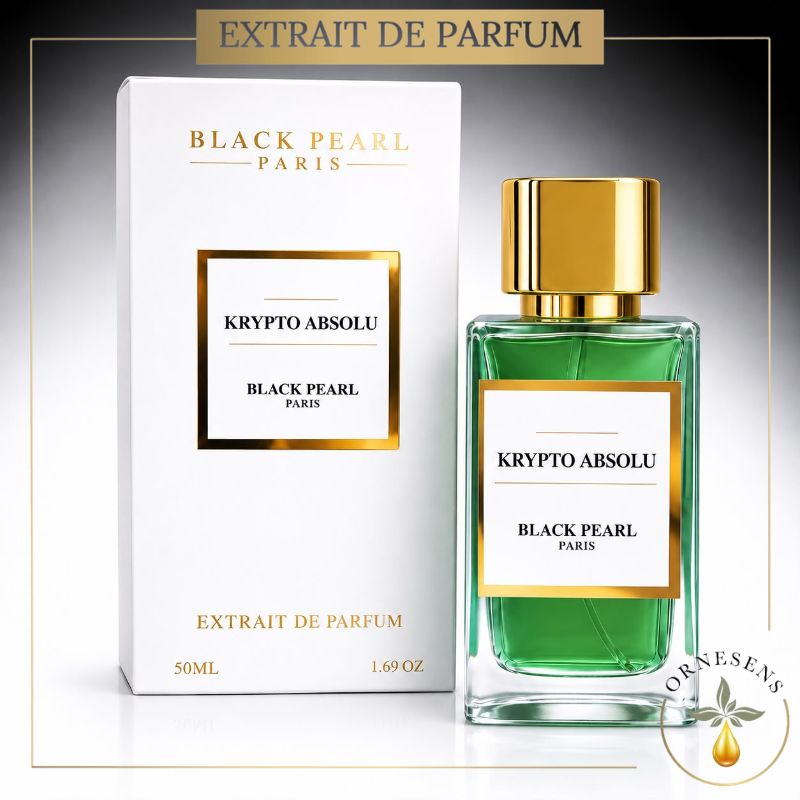 bouteille extrait de parfum 50ml krypto absolu en verre